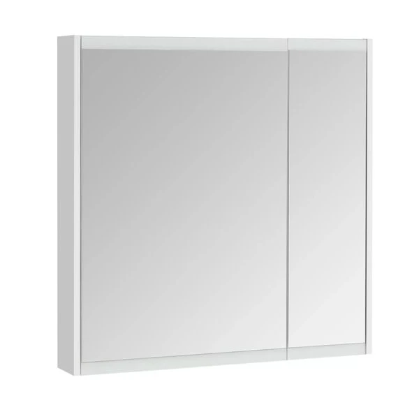 Шкаф-зеркало Акватон Нортон 80, цвет белый глянец