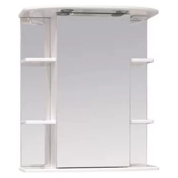 Шкаф-зеркало Оника Глория 65.02, левый, с подсветкой, цвет белый