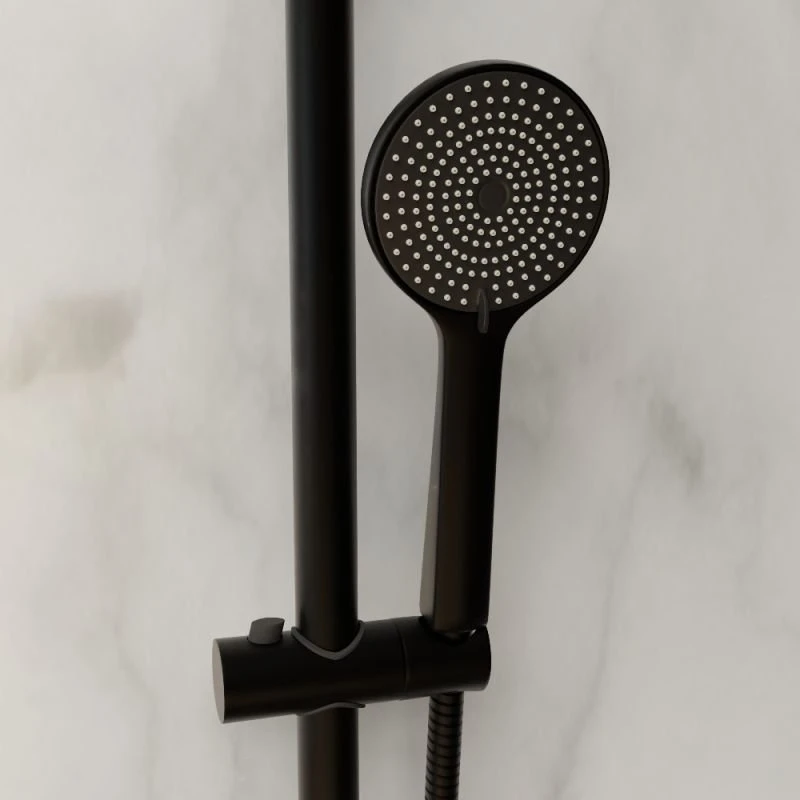 Душевая стойка RGW Shower Panels SP-31 B, с верхним душем, смесителем, цвет черный - фото 1
