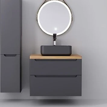 Мебель для ванной Jorno Wood 60, цвет серый - фото 1
