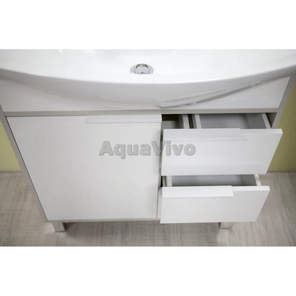 Мебель для ванной Акватон Рико 65 цвет белый / ясень фабрик - фото 1