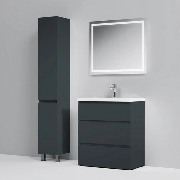 Мебель для ванной AM.PM Gem S 75 напольная, цвет графит матовый - фото 1