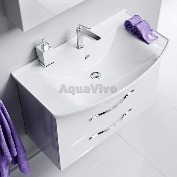 Мебель для ванной Aqwella Аллегро 85, с 2 ящиками, цвет белый