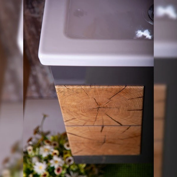 Мебель для ванной Бриклаер Форест 50, цвет дуб золотой / антрацит - фото 1