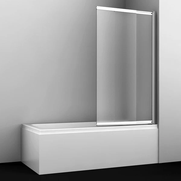 Шторка на ванну WasserKRAFT Main 41S02-100 100x140, стекло прозрачное, профиль серебристый