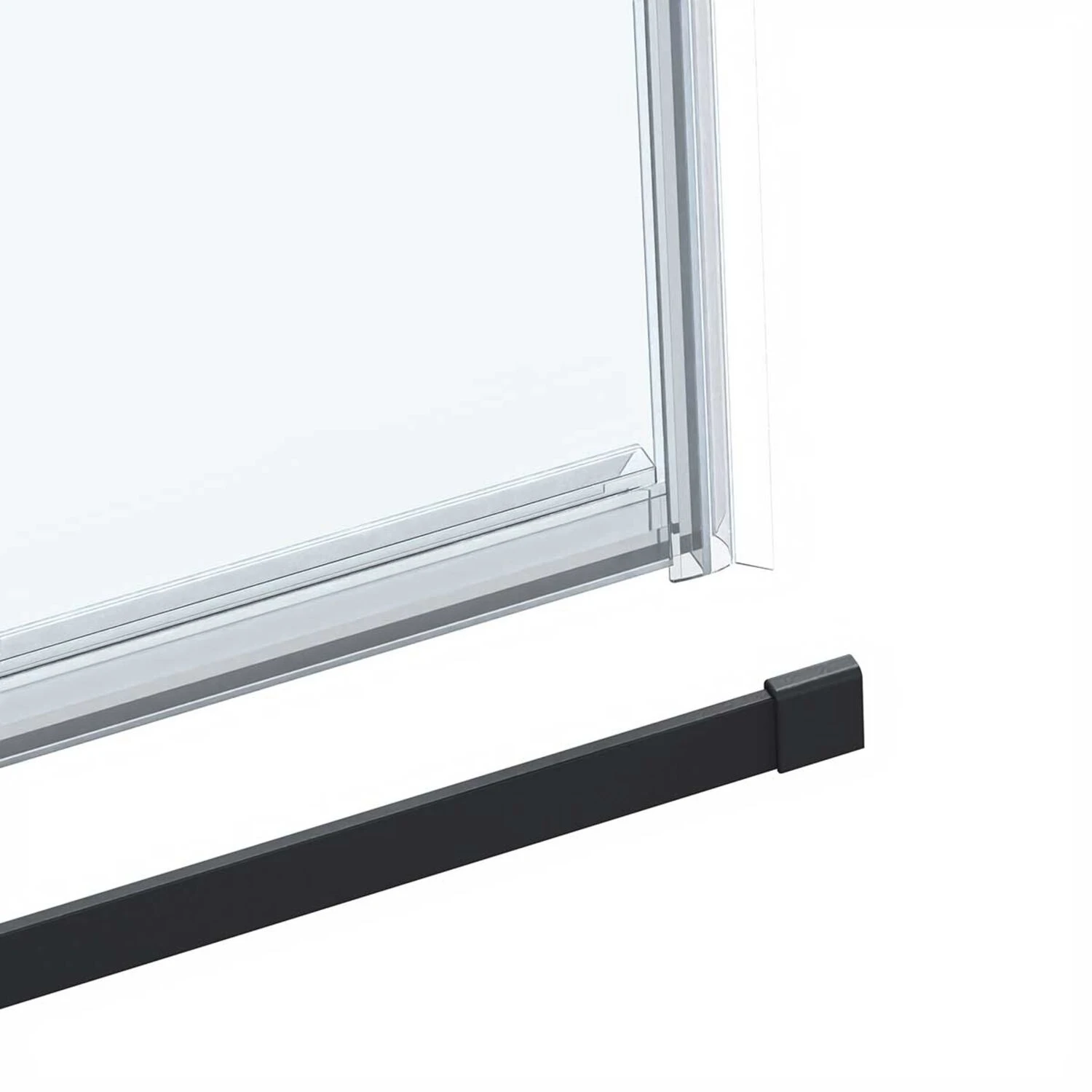Душевая дверь Vincea Como Soft VDS-1CS 130x195, стекло прозрачное, профиль черный - фото 1