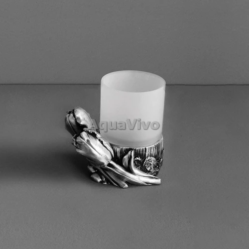 Стакан Art&Max Tulip AM-B-0082D-T, настольный, цвет серебро