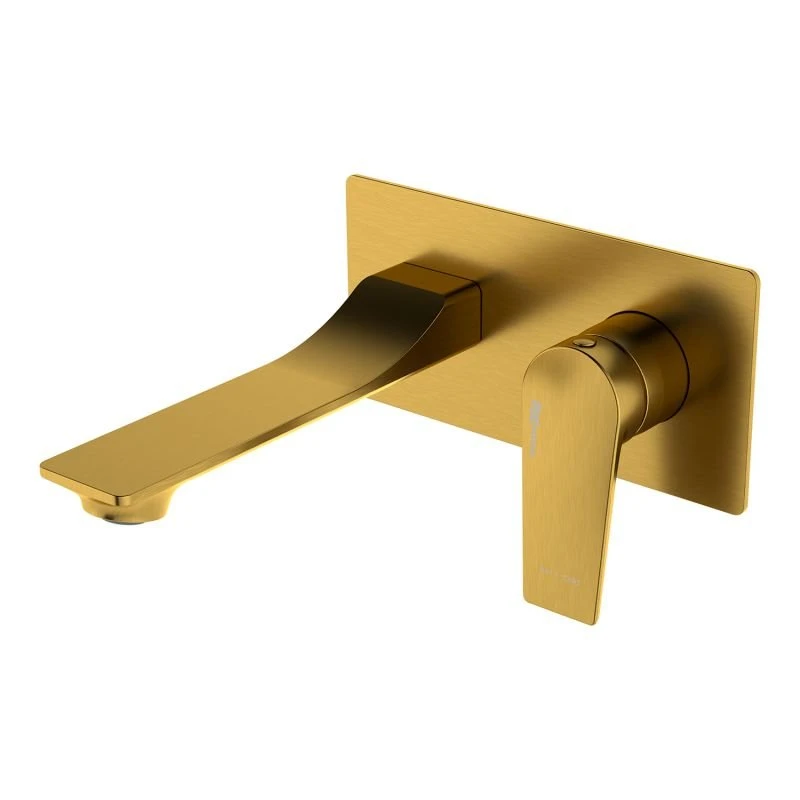 Смеситель WasserKRAFT Aisch 5530 для раковины, встраиваемый, цвет золото
