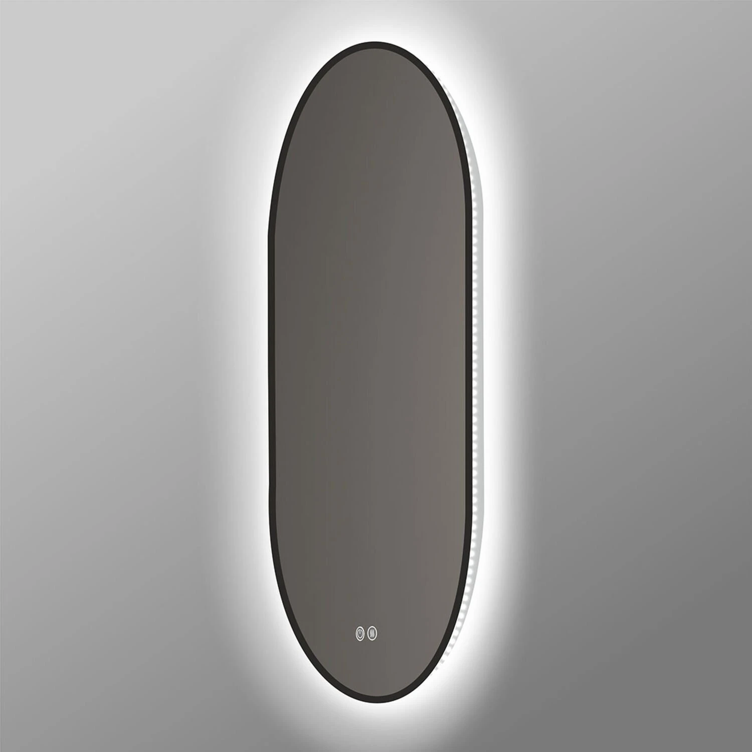 Зеркало Vincea VLM-3AU900B-2 LED 50х90, с подсветкой, функцией антизапотевания, сенсорным выключателем и диммером, цвет черный - фото 1