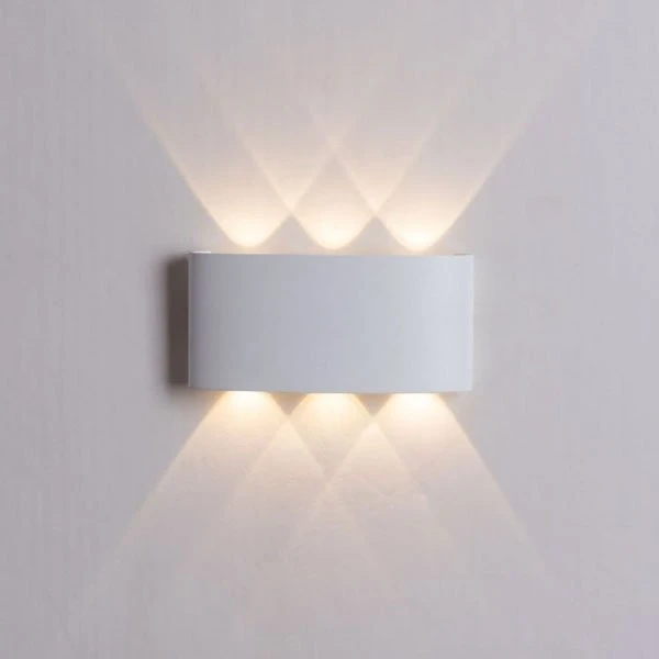 Уличная архитектурная подсветка Arte Lamp Bosto A3722AL-2WH, арматура белая, плафон металл белый, 17х4 см