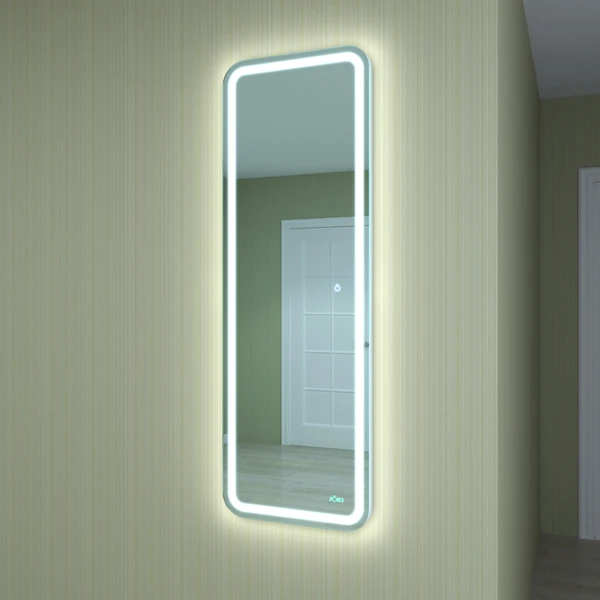 Зеркало Joki Mist 45х135, интерьерное, c подсветкой и диммером