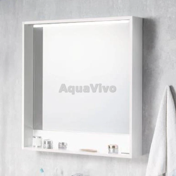 Шкаф-зеркало Акватон Капри 80, цвет белый