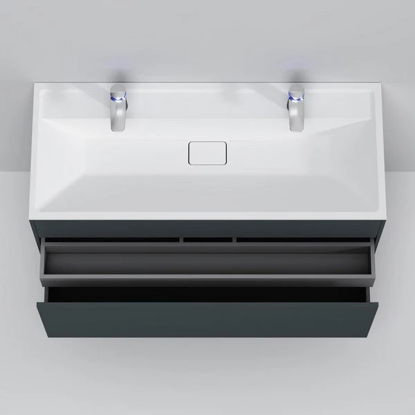 Мебель для ванной AM.PM Inspire 2.0 120 подвесной, цвет графит матовый - фото 1