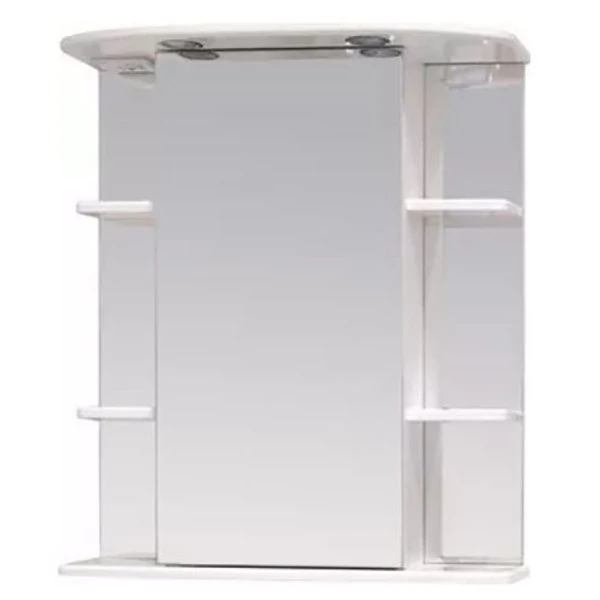 Шкаф-зеркало Оника Глория 65.02, правый, с подсветкой, цвет белый