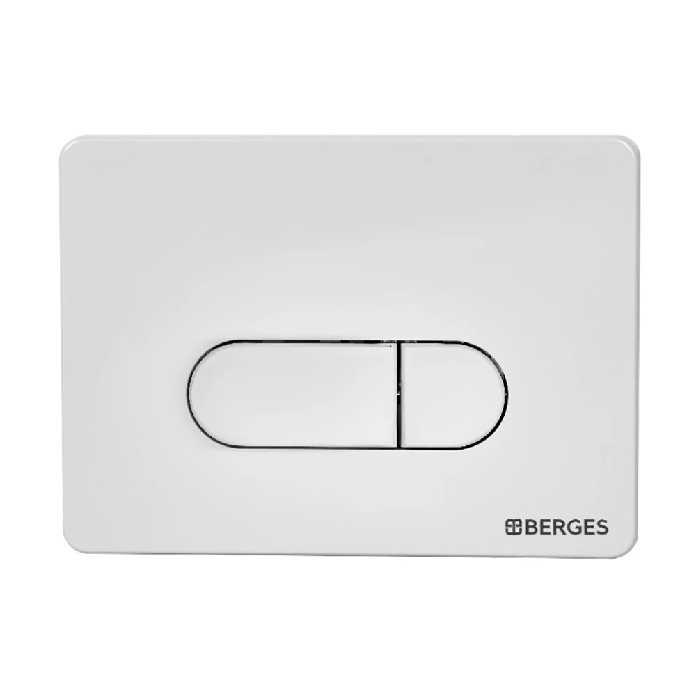 Инсталляция Berges Novum 040234 для подвесного унитаза, с белой кнопкой смыва D4 Soft Touch