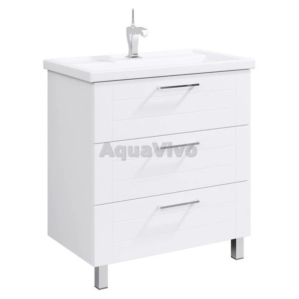 Мебель для ванной Aqwella Манчестер 80, с 3 ящиками, цвет белый