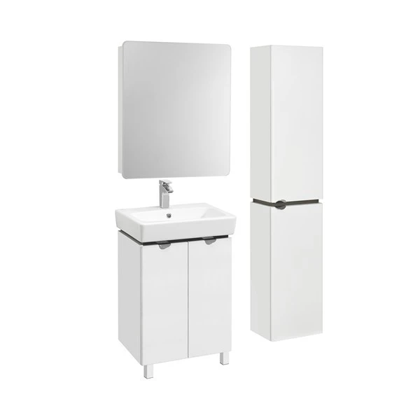 Мебель для ванной Акватон Скай Pro 55, цвет белый глянец