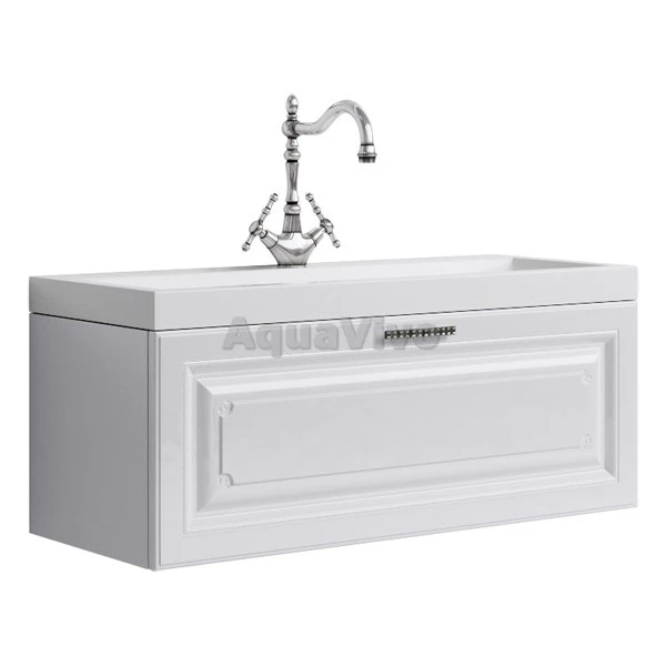 Мебель для ванной Aqwella Империя 100, цвет белый - фото 1
