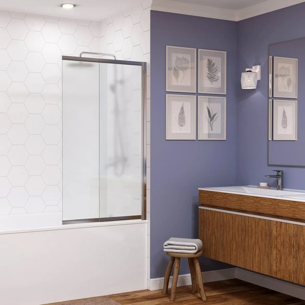 Шторка на ванну WasserKRAFT Main 41S02-100 100x140, стекло прозрачное, профиль серебристый