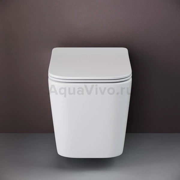 Унитаз Ceramica Nova Cubic CN1806 подвесной, безободковый, с сиденьем микролифт - фото 1