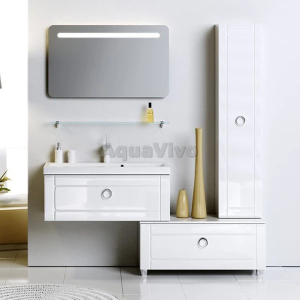 Мебель для ванной Aqwella Инфинити 100, цвет белый