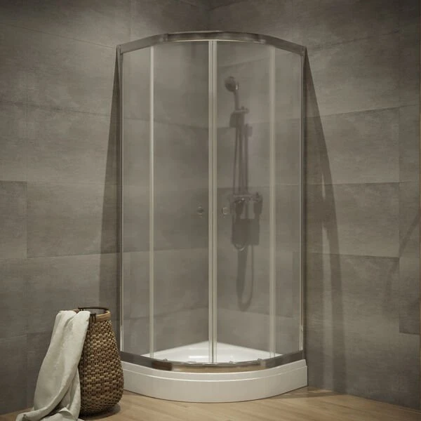 Душевой уголок Тритон Альфа 90x90 A, стекло прозрачное, профиль хром