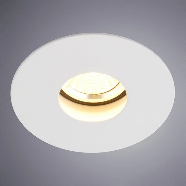 Точечный светильник Arte Lamp Accento A3217PL-1WH, арматура белая, 9х9 см - фото 1