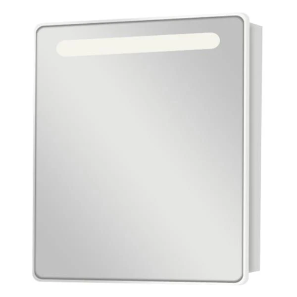 Шкаф-зеркало Акватон Америна 60 правый, с подсветкой, цвет белый
