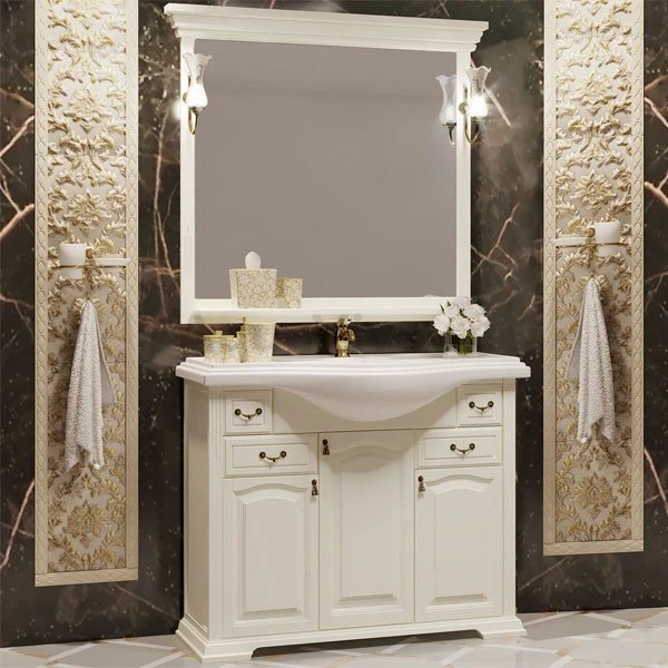 Мебель для ванной Опадирис Риспекто 105, цвет слоновая кость