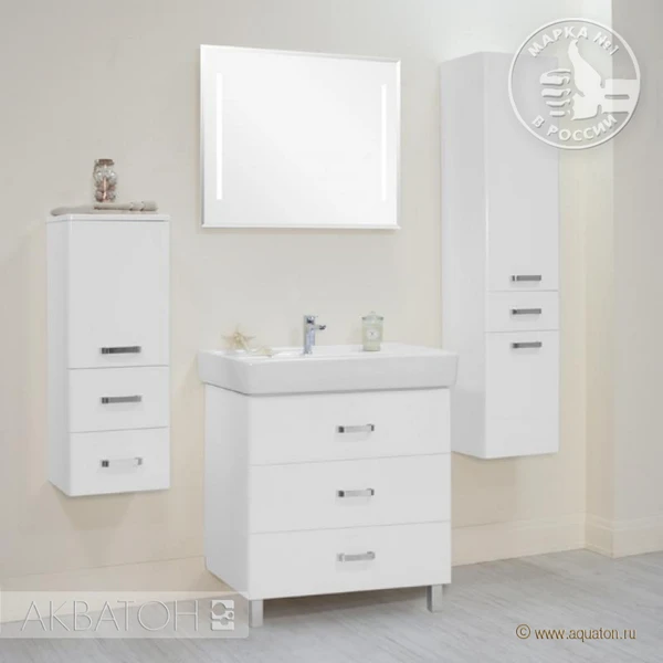 Мебель для ванной Акватон Америна 80 М цвет белый