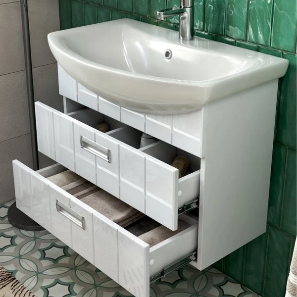 Мебель для ванной Vigo Diana 70-2, подвесная, цвет белый - фото 1
