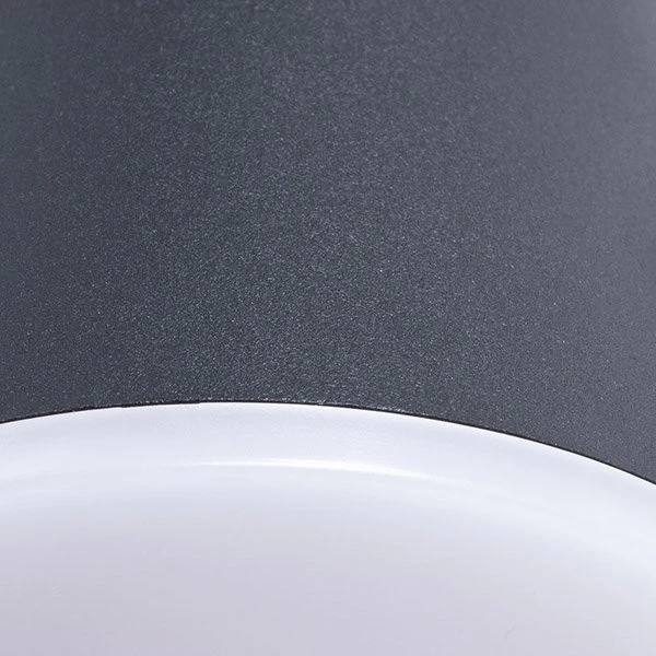 Настенный светильник Arte Lamp Chico A2212AL-2BK, арматура черный, плафоны металл / акрил белый / черный, 26х12 см