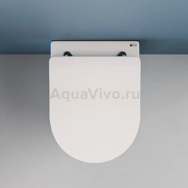 Унитаз Ceramica Nova Moments CN3003 подвесной, безободковый, с сиденьем микролифт