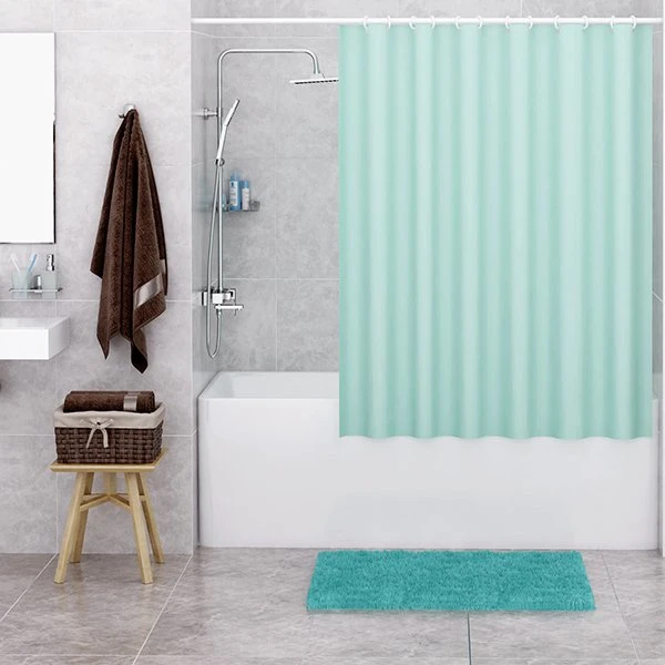 Штора для ванной WasserKRAFT Oder SC-30301, 180x200, цвет зеленый - фото 1