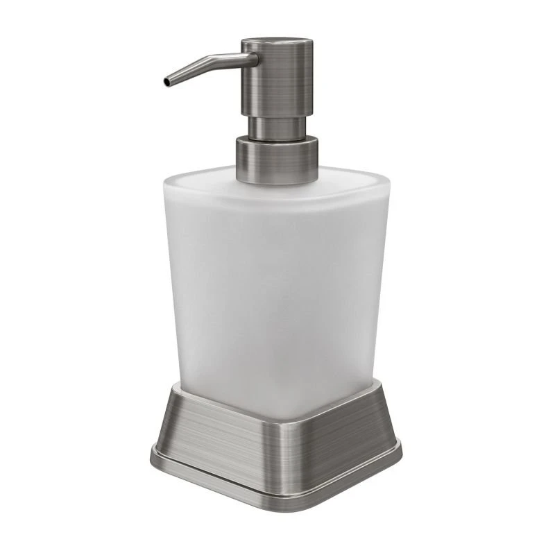 Дозатор WasserKRAFT Amper K-5499NICKEL для жидкого мыла, настольный, цвет никель