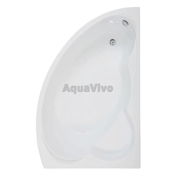 Акриловая ванна Бас Лагуна 170x110, правая, с каркасом, без экранов, цвет белый