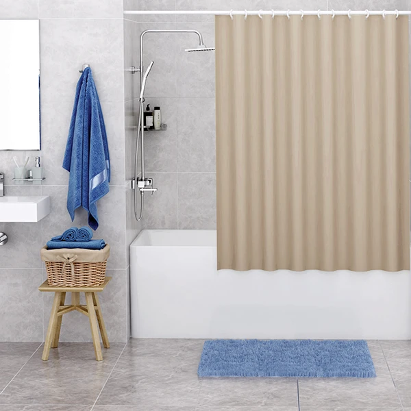 Штора для ванной WasserKRAFT Oder SC-30601, 180x200, цвет бежевый - фото 1