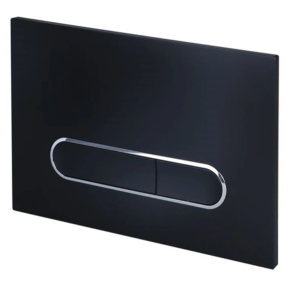 Кнопка смыва Esbano OVL-17 MB для унитаза, цвет черный матовый - фото 1
