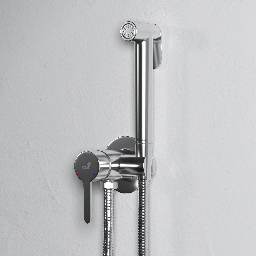 Гигиенический душ RGW Shower Panels SP-206, со встраиваемым смесителем, цвет хром - фото 1