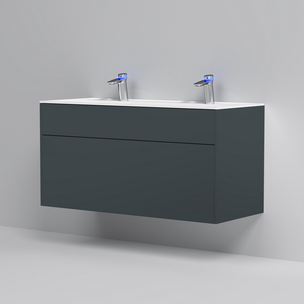 Мебель для ванной AM.PM Inspire 2.0 120 подвесной, цвет графит матовый