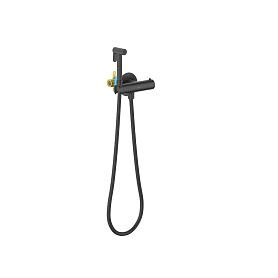 Гигиенический душ Акватек Оберон AQ1027MB, со встраиваемым смесителем, цвет черный матовый - фото 1
