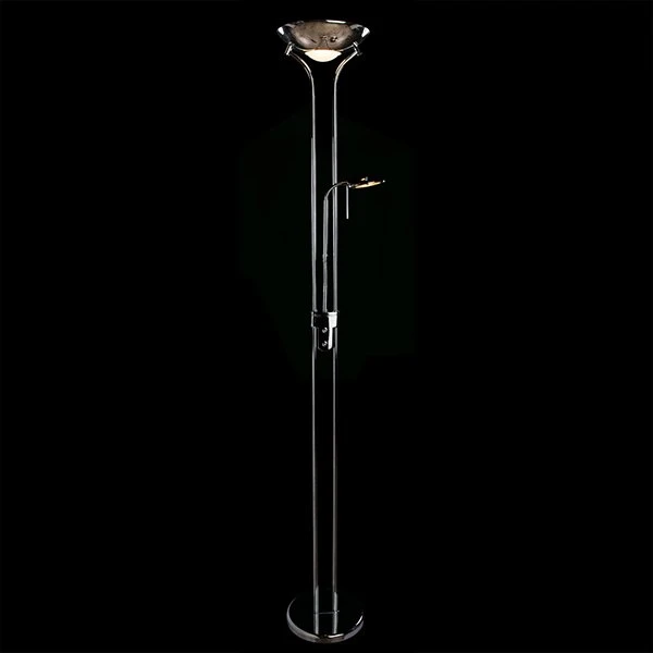 Торшер Arte Lamp Duetto A4329PN-2CC, арматура хром, плафоны металл хром, 30х30 см