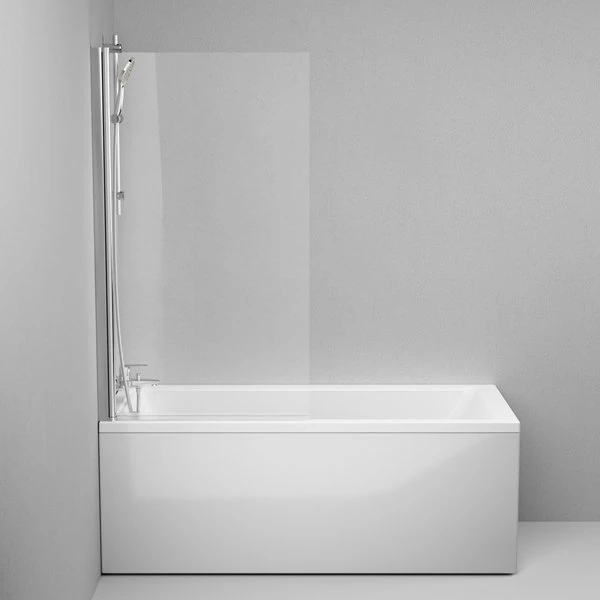 Шторка на ванну AM.PM Gem 80 W90BS-D080-140CT, стекло прозрачное, профиль хром