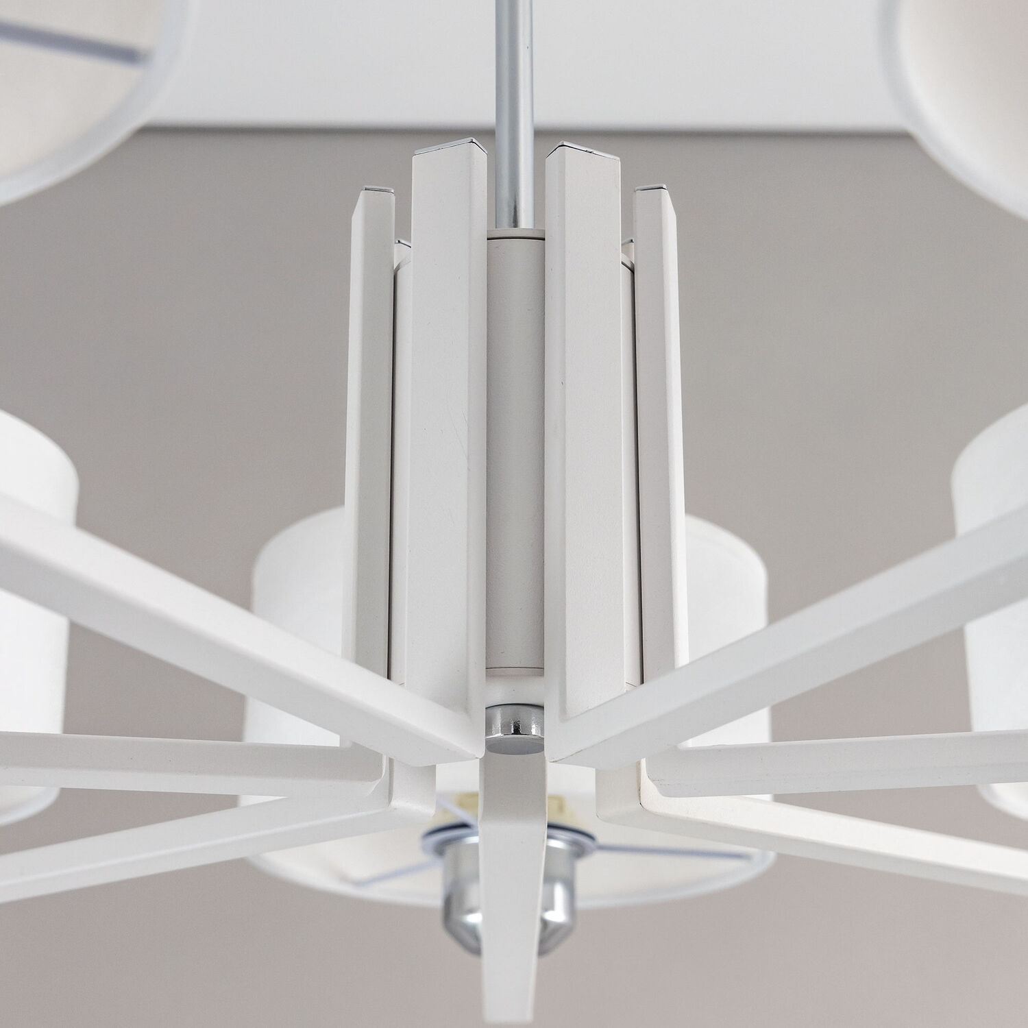 Подвесная люстра Citilux Тильда CL469170, арматура белая, плафоны текстиль белый - фото 1