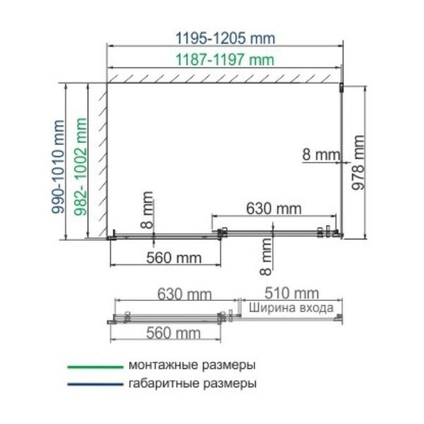 Душевой уголок WasserKRAFT Alme WasserSchutz 15R10 120x100, стекло прозрачное, профиль серебристый