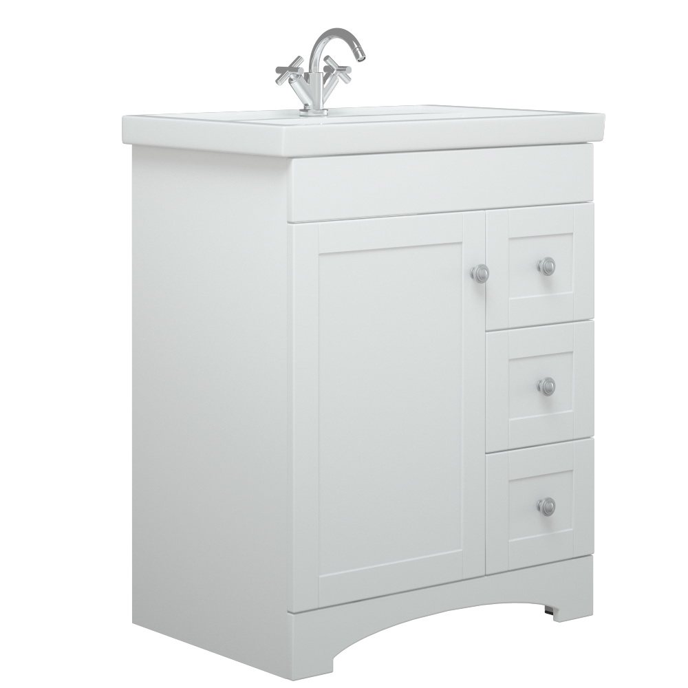 Мебель для ванной Corozo Техас 70, цвет белый - фото 1