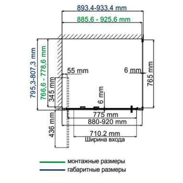 Душевой уголок WasserKRAFT Salm WasserSchutz 27I20 90x80, стекло прозрачное, профиль серебристый