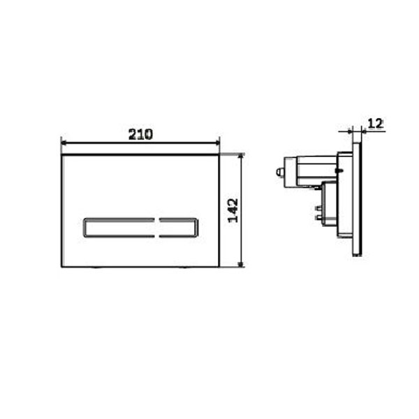 Комплект AM.PM IS450A38.50A1700 унитаза Inspire 2.0 FlashClean с сиденьем микролифт и инсталляции c черной кнопкой