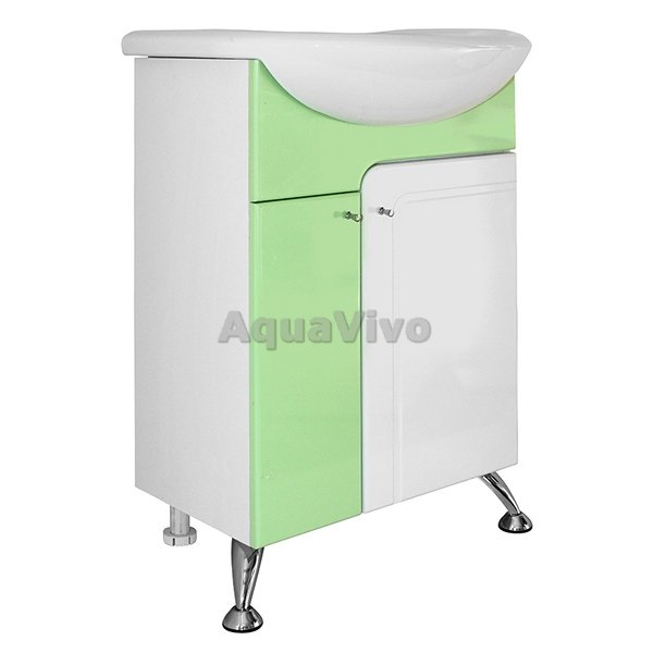 Мебель для ванной Mixline Посейдон 55, цвет зеленый - фото 1
