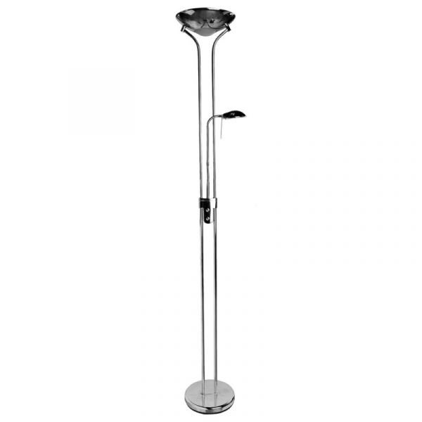 Торшер Arte Lamp Duetto A4329PN-2CC, арматура хром, плафоны металл хром, 30х30 см